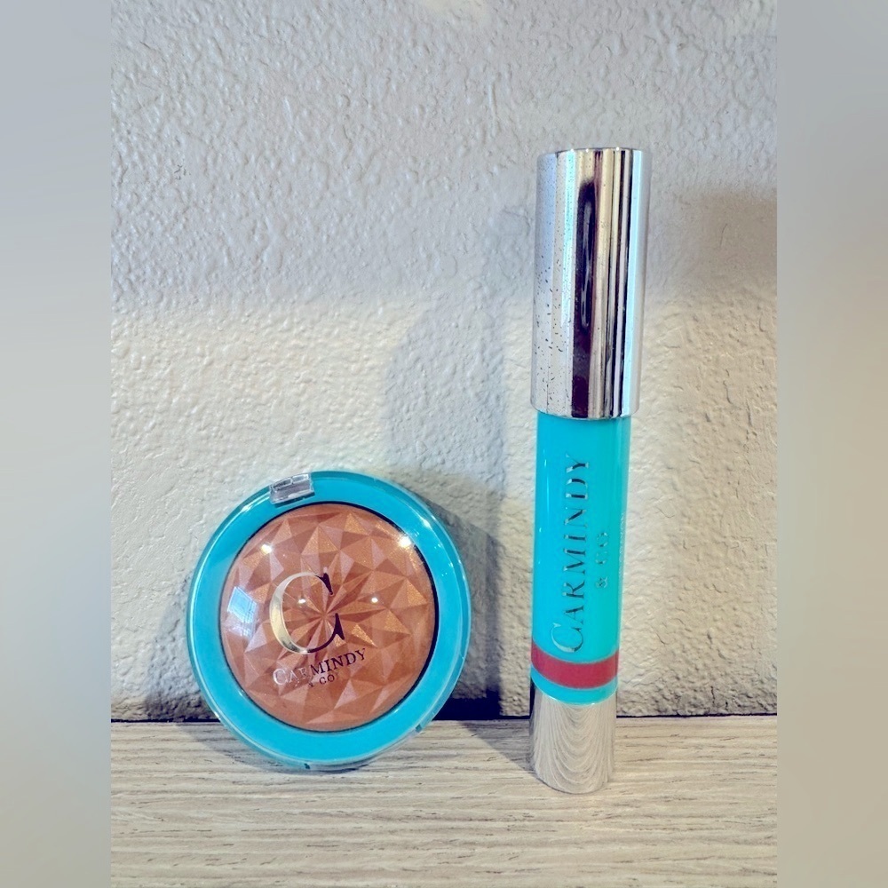 Carmindy and Co.Bundle. Travel Bronzer and lipstick. New.